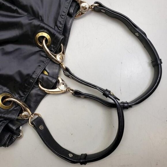 Henri Bendel Black Tote Bag with Gold Accents - Picture 15 of 17